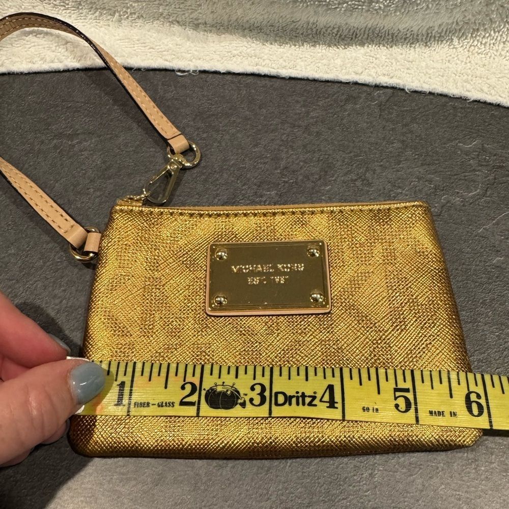 Michael Kors Gold MK Wristlet - Picture 6 of 7
